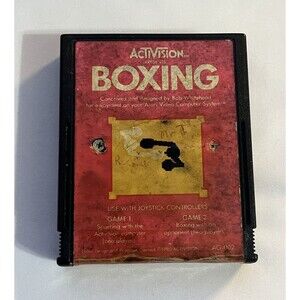 Boxing Atari 2600 1980 Activision Retro Gaming Cartridge Tested